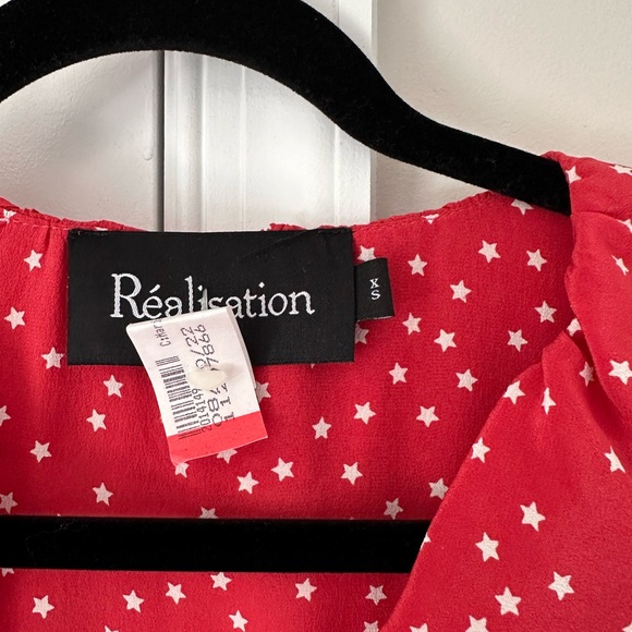 Realisation Par Alexandra dress in red & white star print - Picture 5 of 5